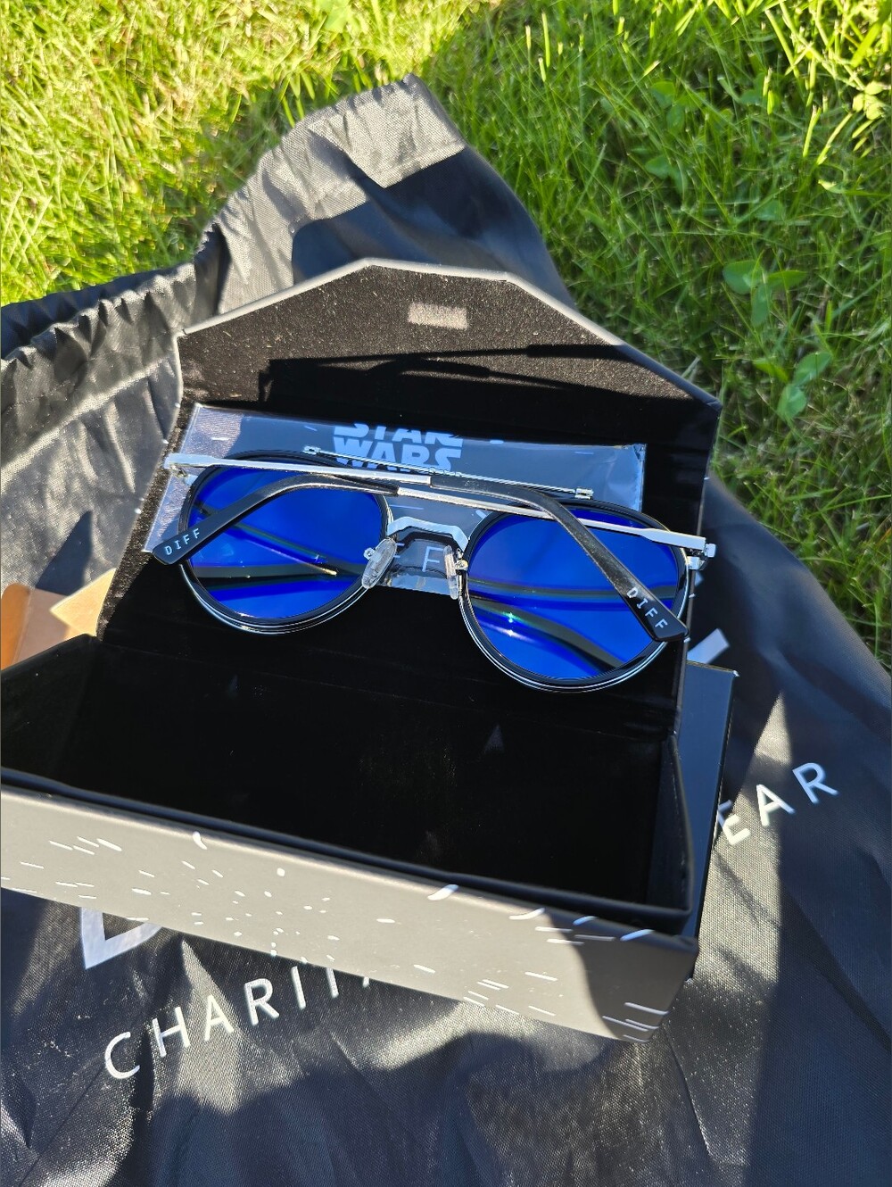NIB! DIFF Eyewear, UNISEX, Anakin, Galactic Brushed Silver/Space Gray Lenses - Picture 14 of 15